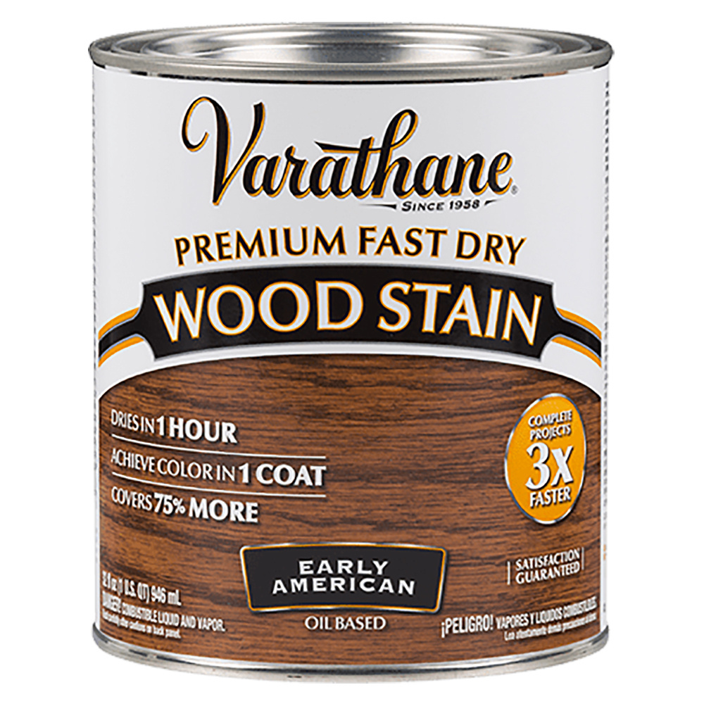 Масло для дерева тонирующее быстросохнущее Varathane Fast Dry Wood Stain 0,946 л. Цвет: Ранняя Америка #1