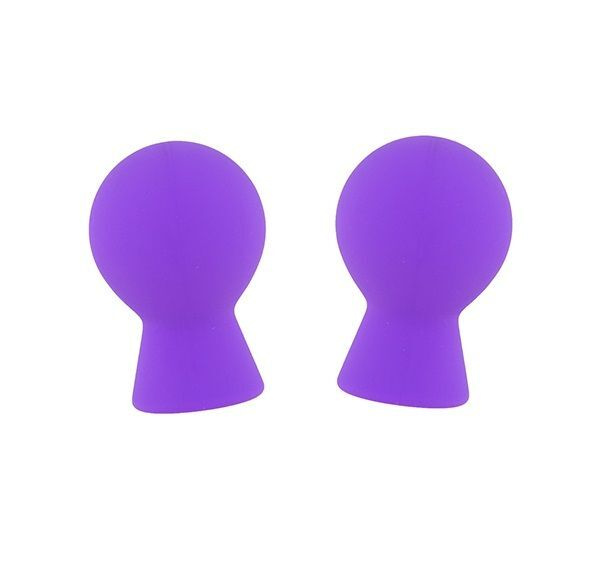 Фиолетовые присоски для груди LIT-UP NIPPLE SUCKERS SMALL PURPLE #1