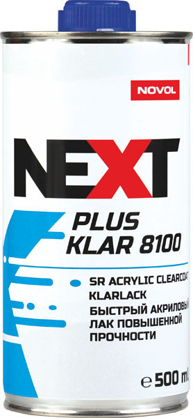 NEXT PLUS KLAR 8100 Бесцветный акриловый лак (0,5 л) + Отвердитель NEXT Н8910 (0,25 л)  #1