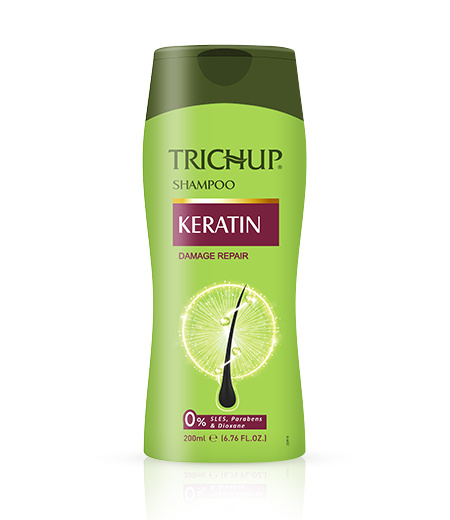 Trichup Shampoo KERATIN Damage Repair, Vasu (Тричуп Шампунь КЕРАТИН, Восстановление поврежденных волос, #1