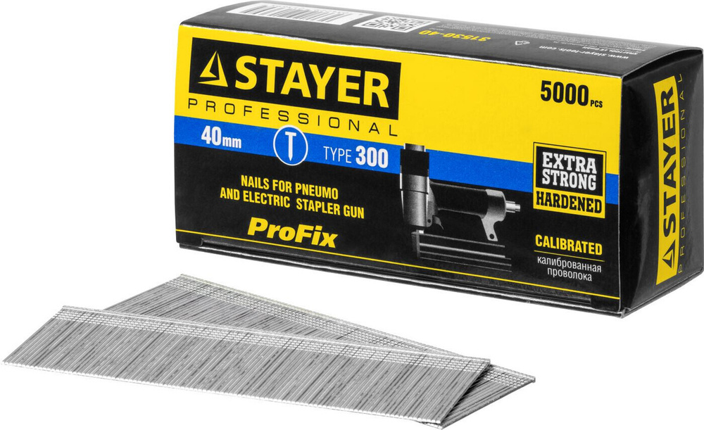 Гвозди для нейлера STAYER тип 300 40 мм 5000 шт. 31530-40 #1