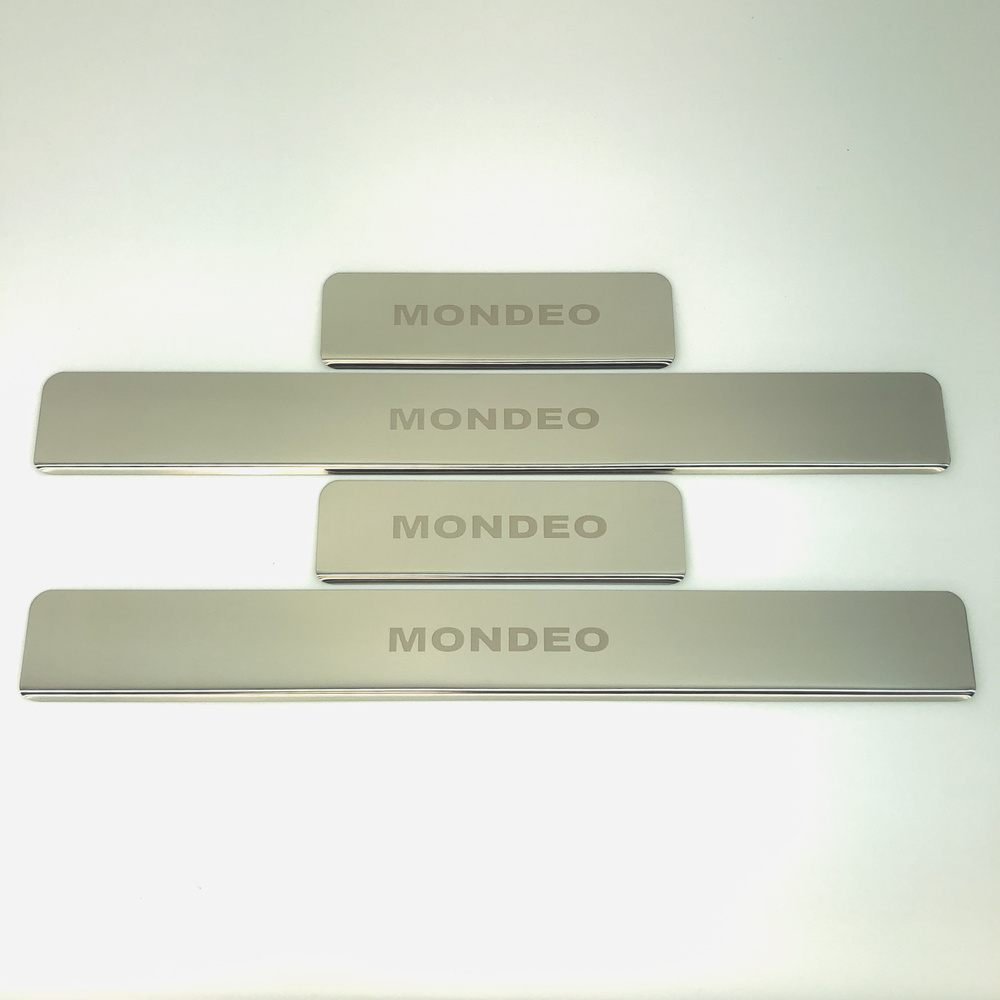 Накладки на пороги Ford Mondeo (MK V) 2015- (нерж.сталь) компл. 4шт. #1