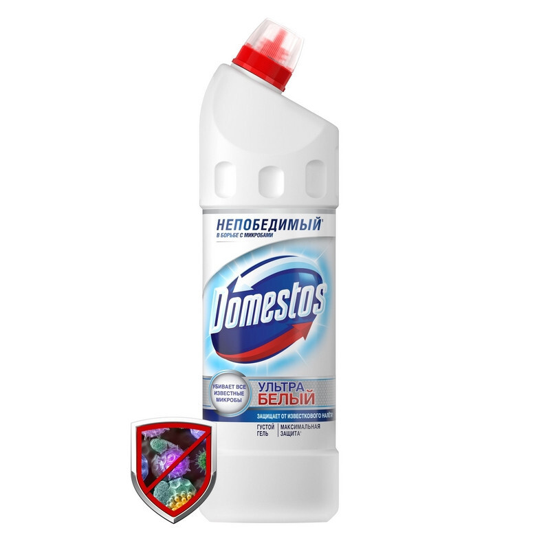 Средство для сантехники DOMESTOS ЭКСПЕРТ СИЛА 7 УЛЬТРА БЕЛЫЙ 1л  #1