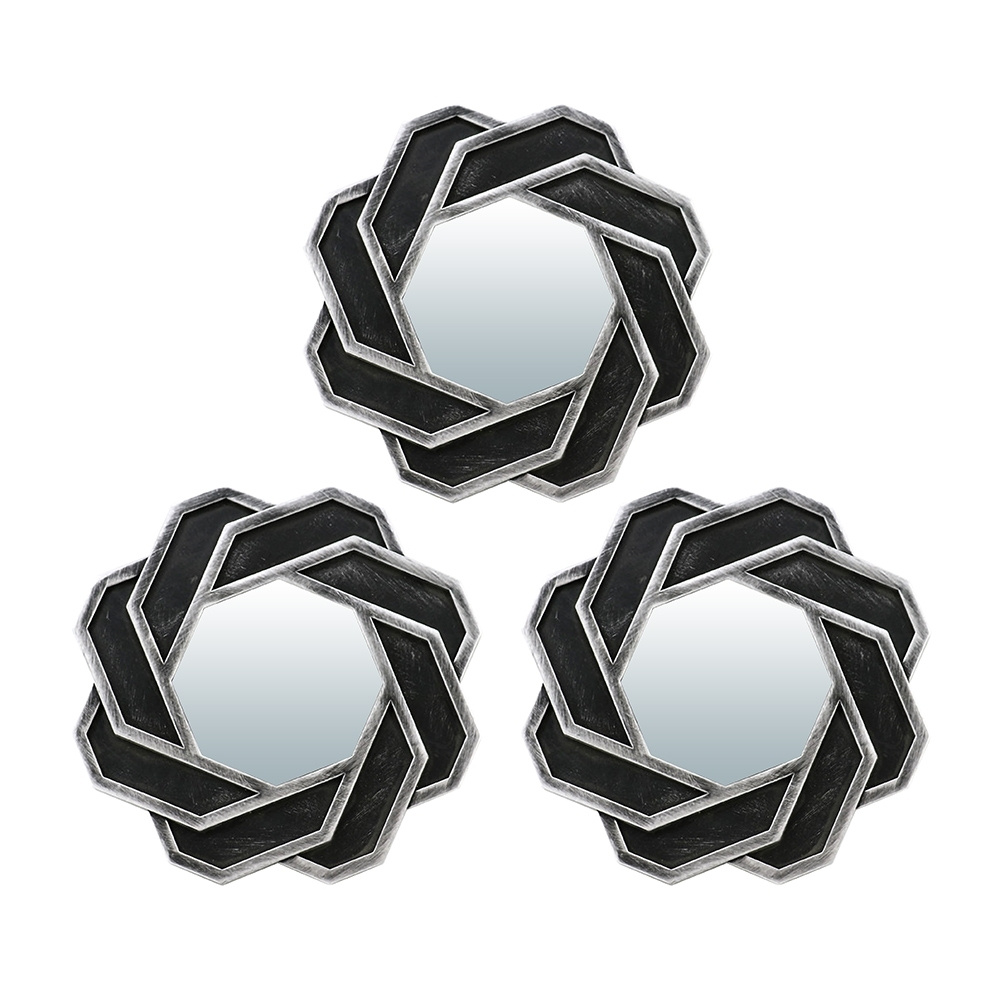 QWERTY Комплект декоративных зеркал ''Тулон'', серебро, 3шт, D12 см /16  #1
