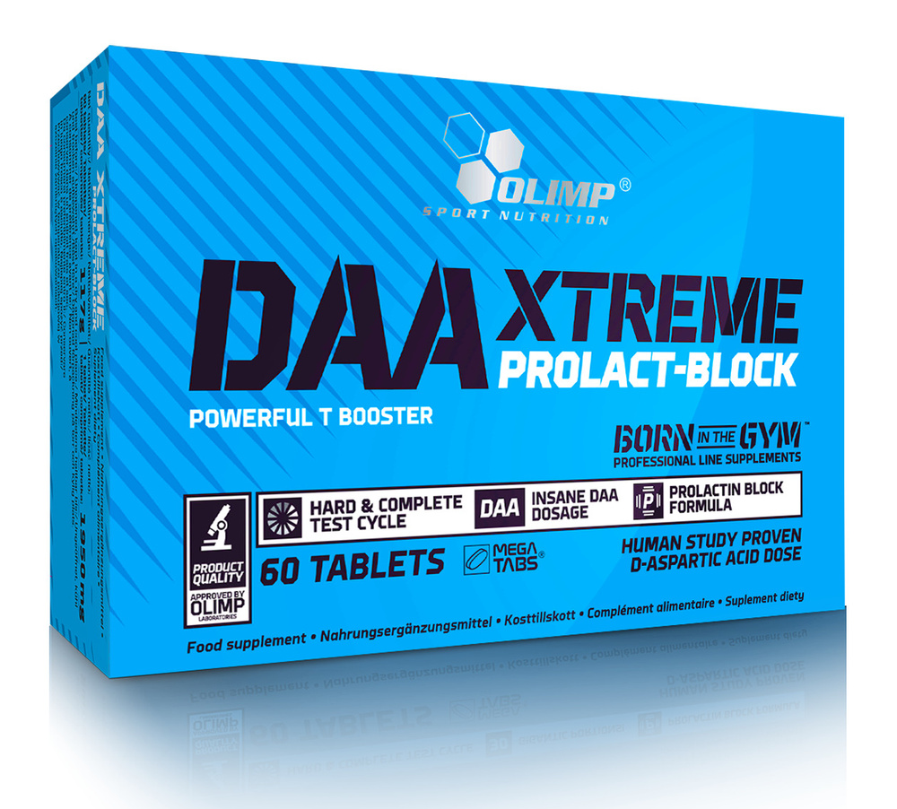 D-аспарагиновая кислота Olimp Sport Nutrition DAA Xtreme Prolact-Block 60 таб. (таблетки массой 830 мг) #1