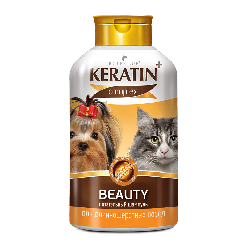 RolfClub Keratin+ Beautiful шампунь для длинношерстных собак и кошек, 400 мл  #1