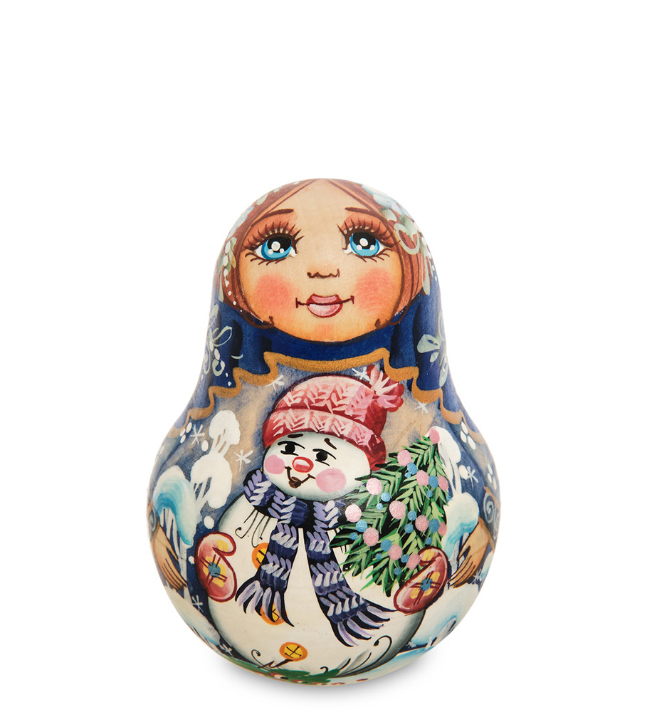 Неваляшка  "Мария со снеговиком" #1