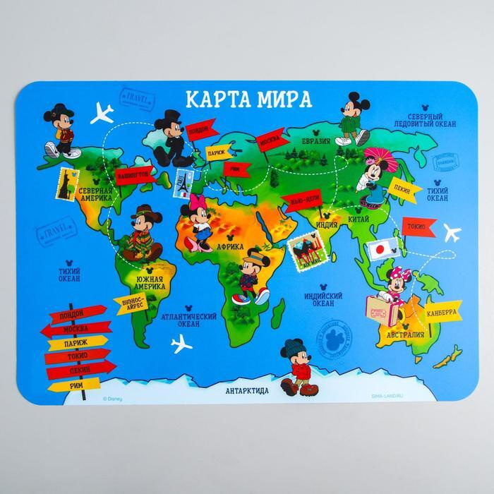 Коврик для лепки "Карта мира", формат А3 #1