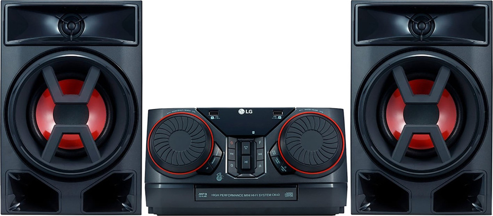 Минисистема LG CK43 черный 300Вт CD CDRW FM USB BT #1