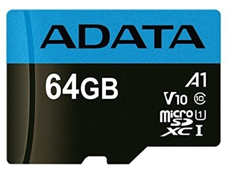 Флеш карта microSD 64GB A-DATA microSDXC Class 10 UHS-I A1 100/25 MB/s (SD адаптер) #1