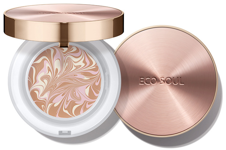 Тональная основаThe Saem Eco Soul Essence Foundation Pact 21 Light Beige, 12 г #1