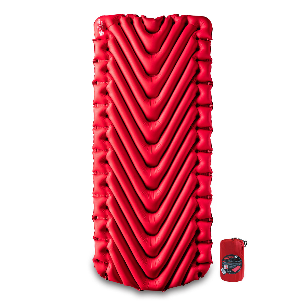 Надувной коврик Klymit Insulated Static V Luxe pad Red, цвет: красный #1