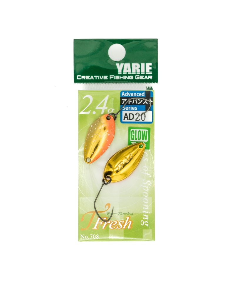 Блесна YARIE №708 T-FRESH 2.4гр цвет AD 20 Glow #1