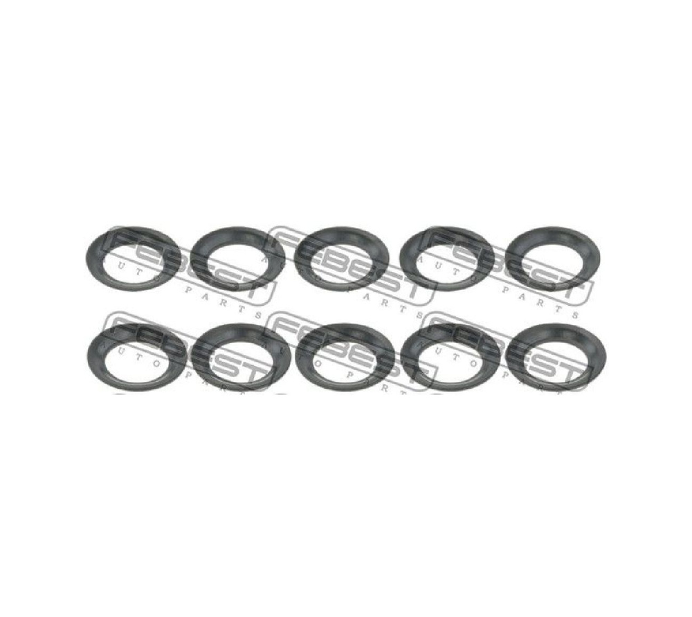Кольцо уплотнительное форсунки впрыска топлива FEBEST RINGFL-021-PCS10 ...