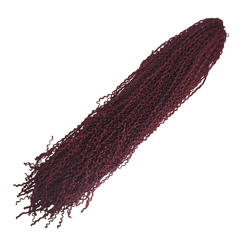 Канекалон Зизи, косички гофре,волосы для наращивания, афрокудри, 120 см цвет малиновый  #1