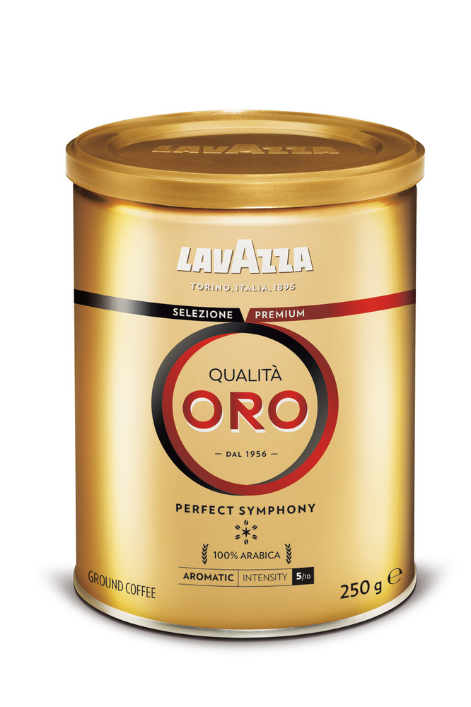 Кофе Lavazza Oro молотый, жестяная банка, 250 г, 2 штуки #1