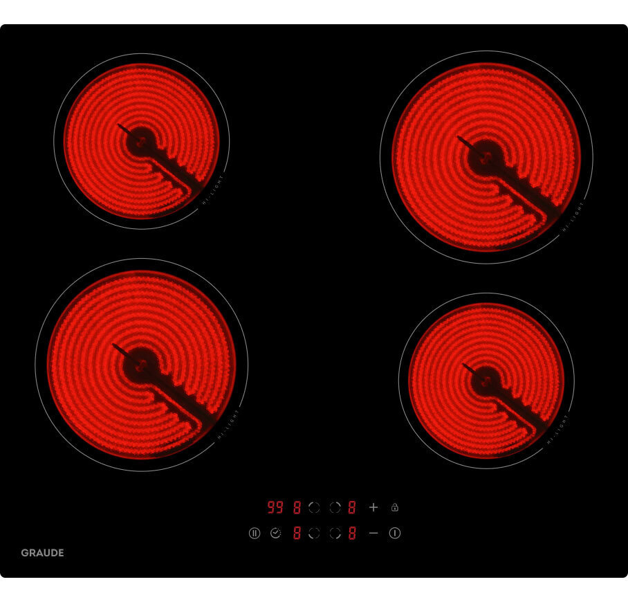 GRAUDE Электрическая варочная панель EK 60.0 S, черный #1