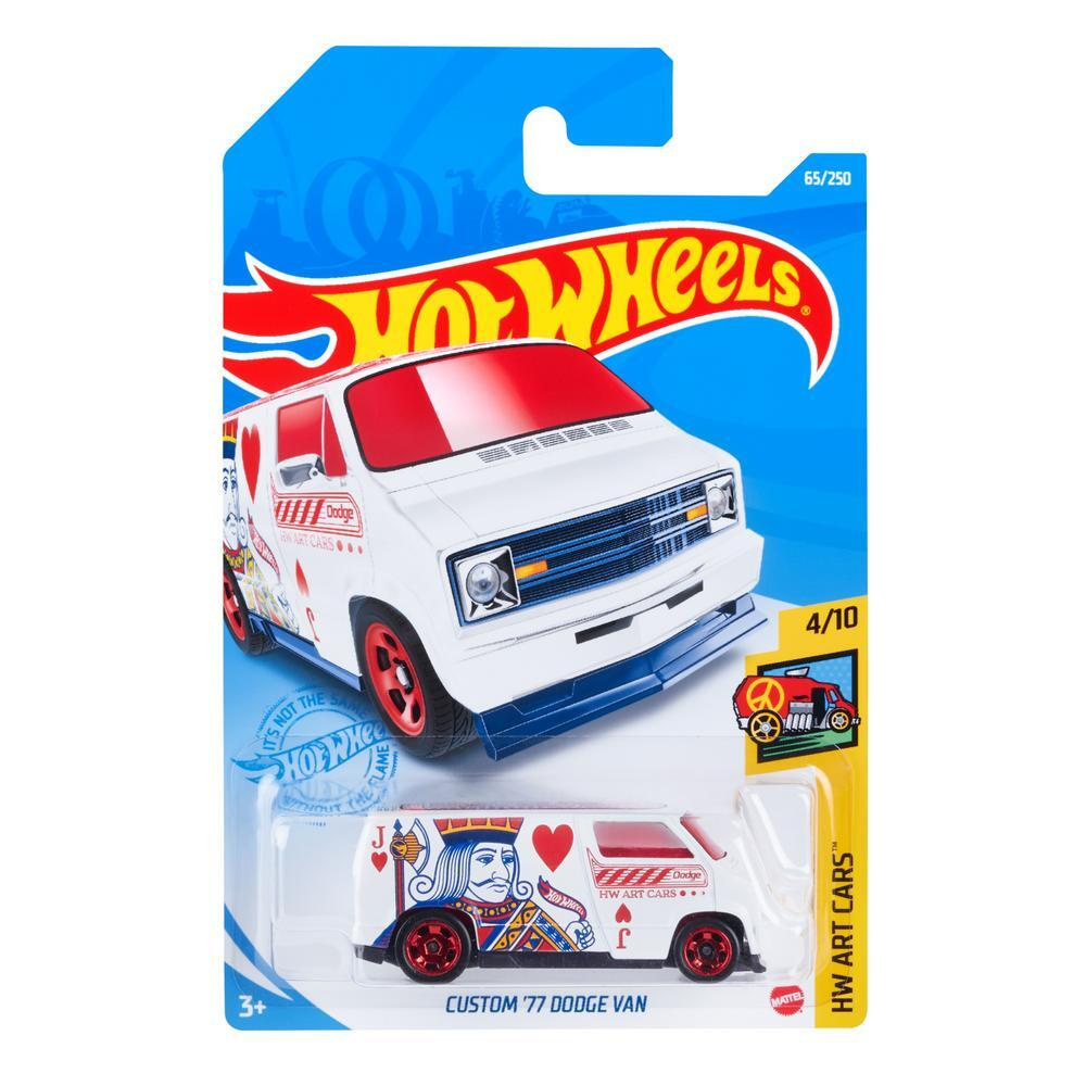 GTC88 Машинка металлическая игрушка Hot Wheels коллекционная модель CUSTOM 77 DODGE VAN  #1