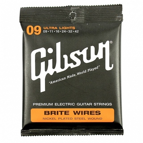 Струны для электро гитары, GIBSON SEG-700UL BRITE WIRES, 09-42 #1