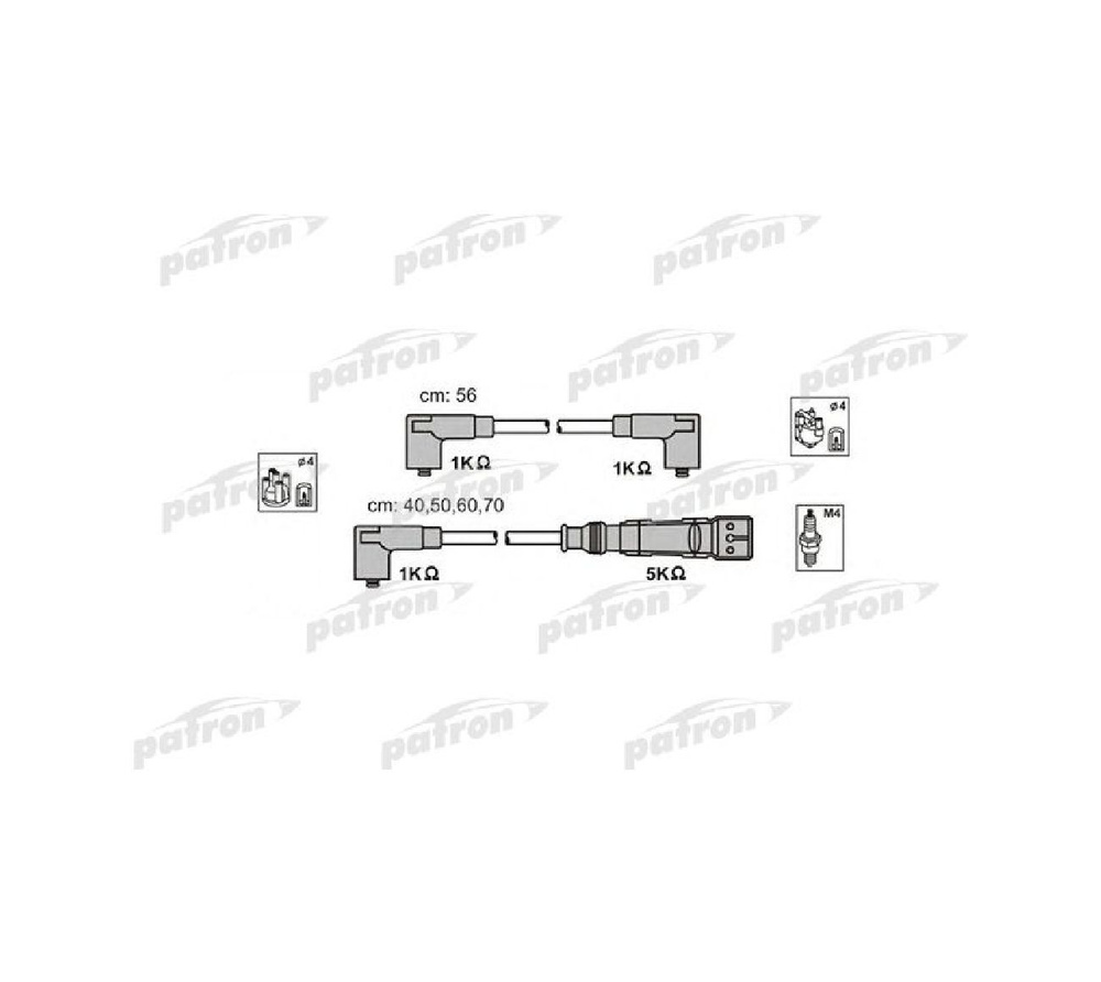 PATRON Комплект высоковольтных проводов, арт. PSCI1017 #1