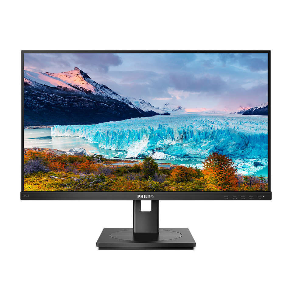 Philips 23.8" Монитор 242S1AE (00/01) IPS, 1920x1080 (16:9), 250кд/м2, 4мс, 178°/178°, VGA, DVI, HDMI, #1