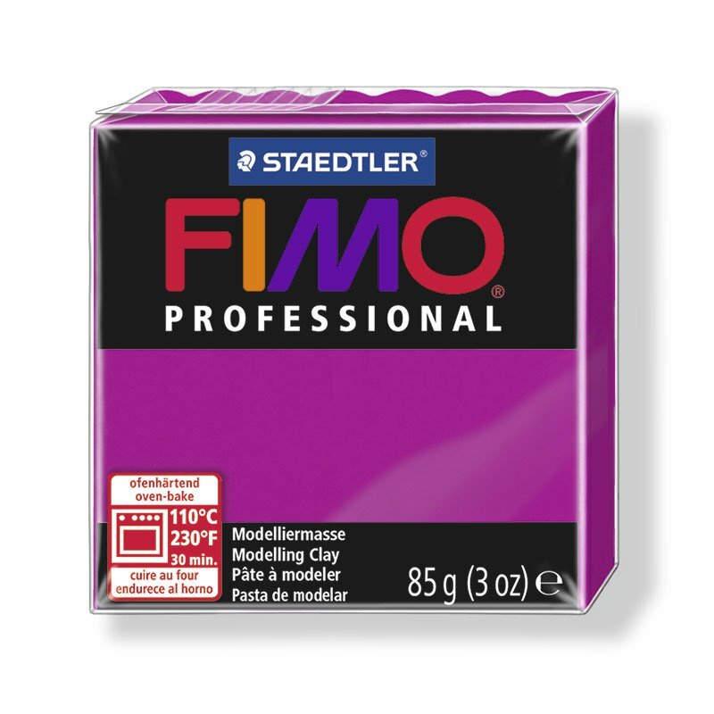 Полимерная глина FIMO Professional, запекаемая в печке, 85 г, цвет чисто-пурпурный (FIMO8004-210)  #1