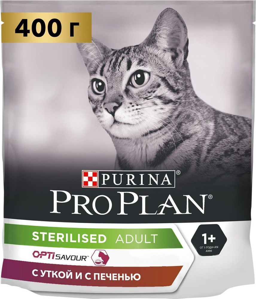 Сухой корм Pro Plan для взрослых стерилизованных кошек и кастрированных котов, с высоким содержанием #1