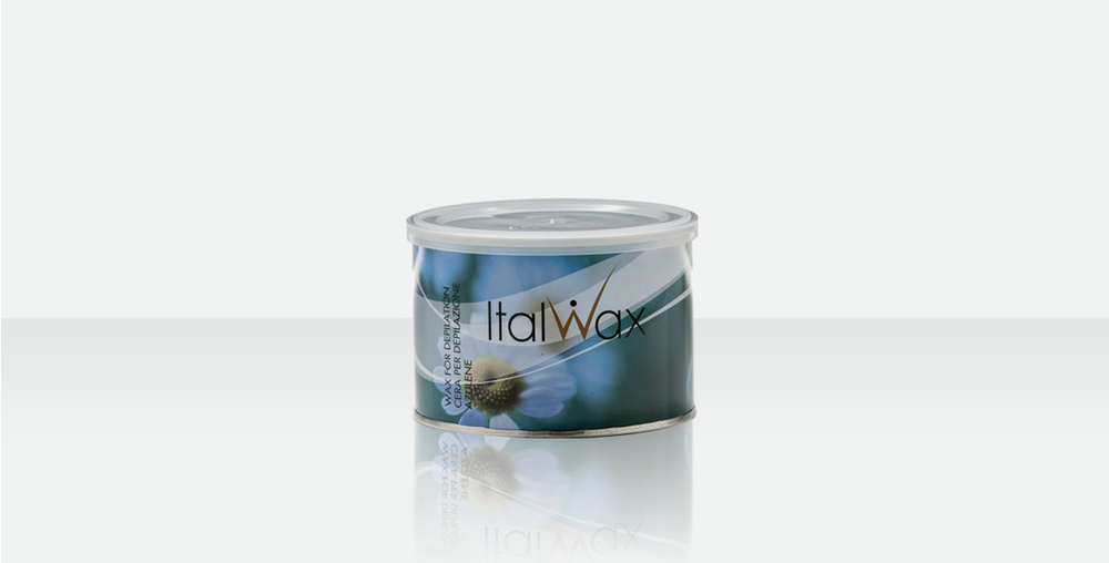 ITALWAX Теплый воск для депиляции и эпиляции в банке Азулен 400 мл., Италия  #1