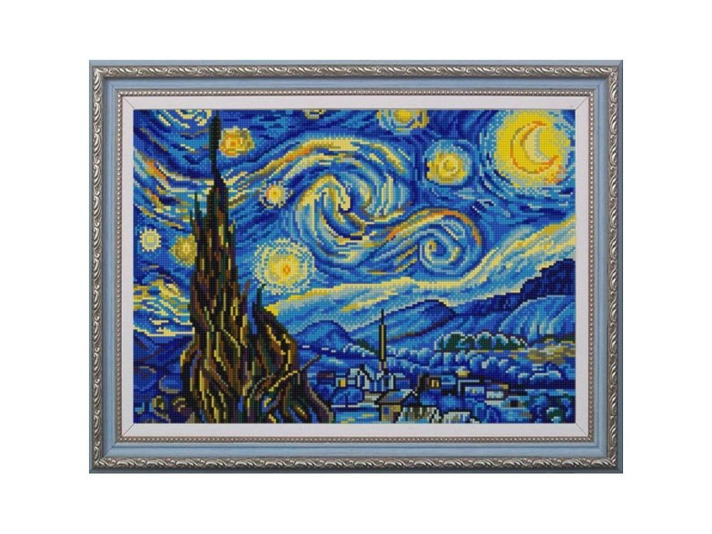 Рисунок на ткани Конёк "Звездная ночь (Ван Гог)", 29x39 см #1