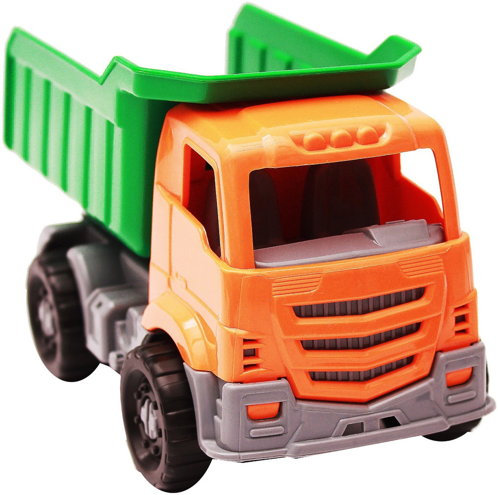 Пластиковая модель машинки Самосвал строительный "Ярослав" для детей, игрушка для песочницы, цвет зелёный #1