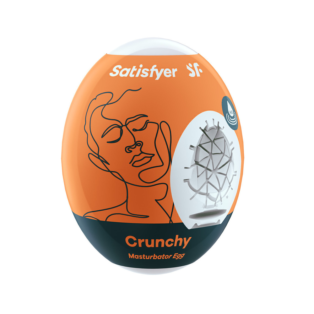 Влажный мастурбатор яйцо Satisfyer Egg Single Crunchy Сатисфаер #1