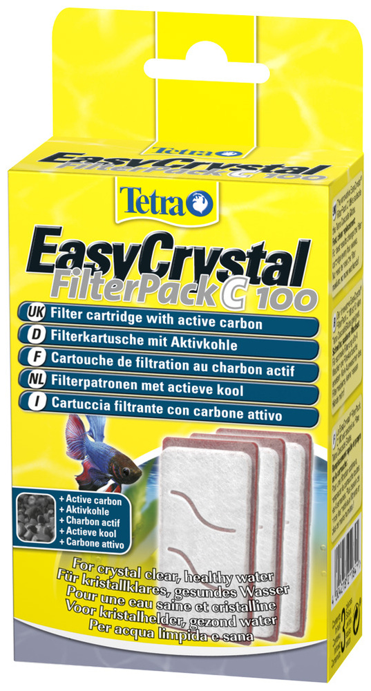 Tetra EasyCrystalFilterPack C 100 Набор картриджей с углем (3 шт. в упаковке) - для аквариума Cascade #1
