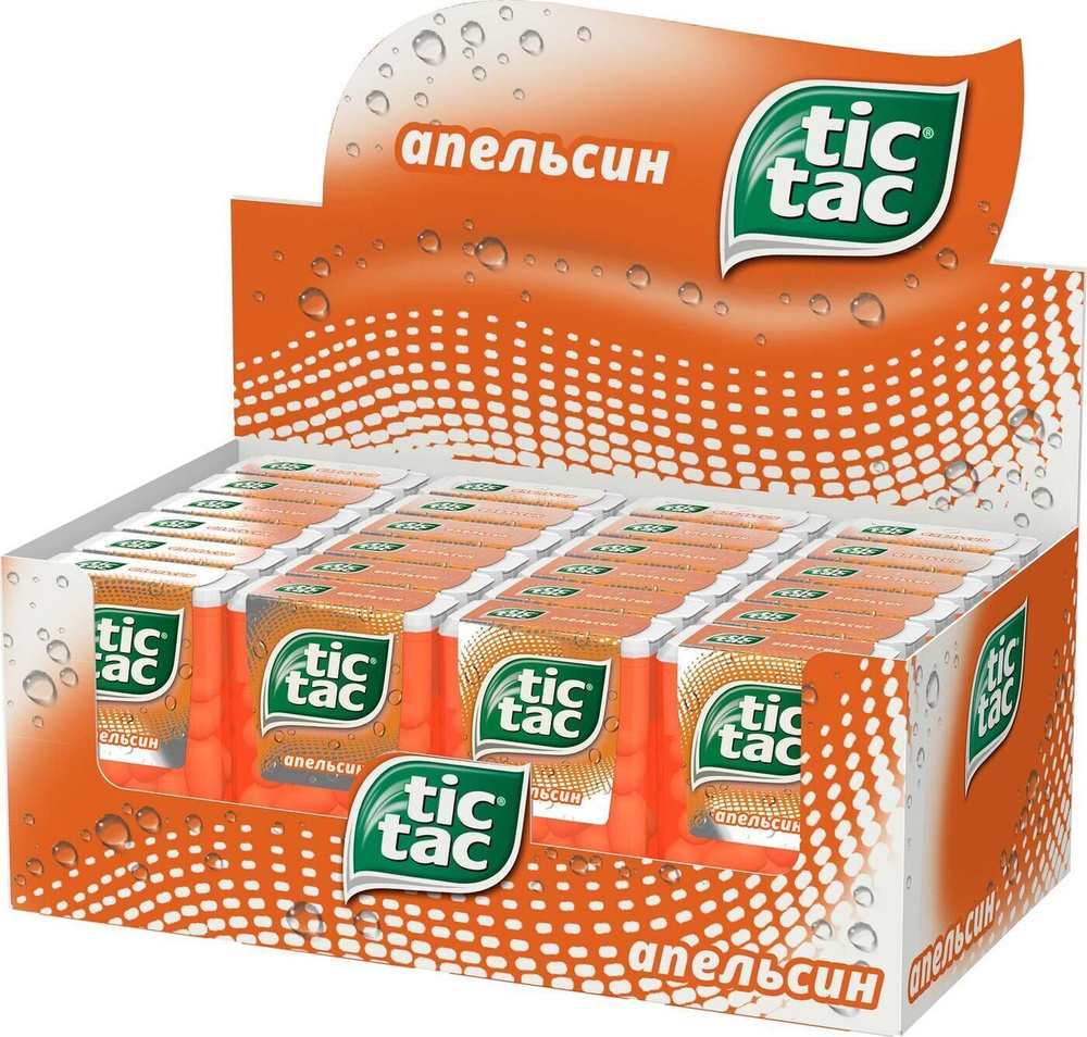 Драже Tic Tac со вкусом апельсина 49 г 24 шт #1