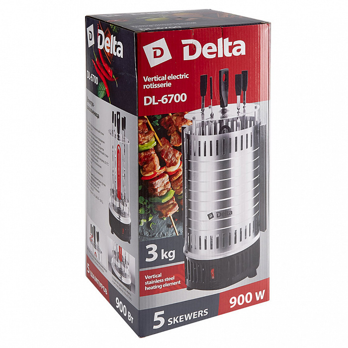 Электрошашлычница Delta DL-6700 900 Вт #1