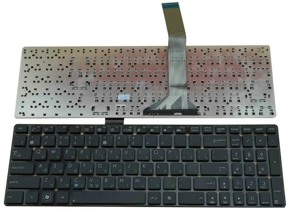 Клавиатура для ноутбука Asus K55, K75Vj черная #1