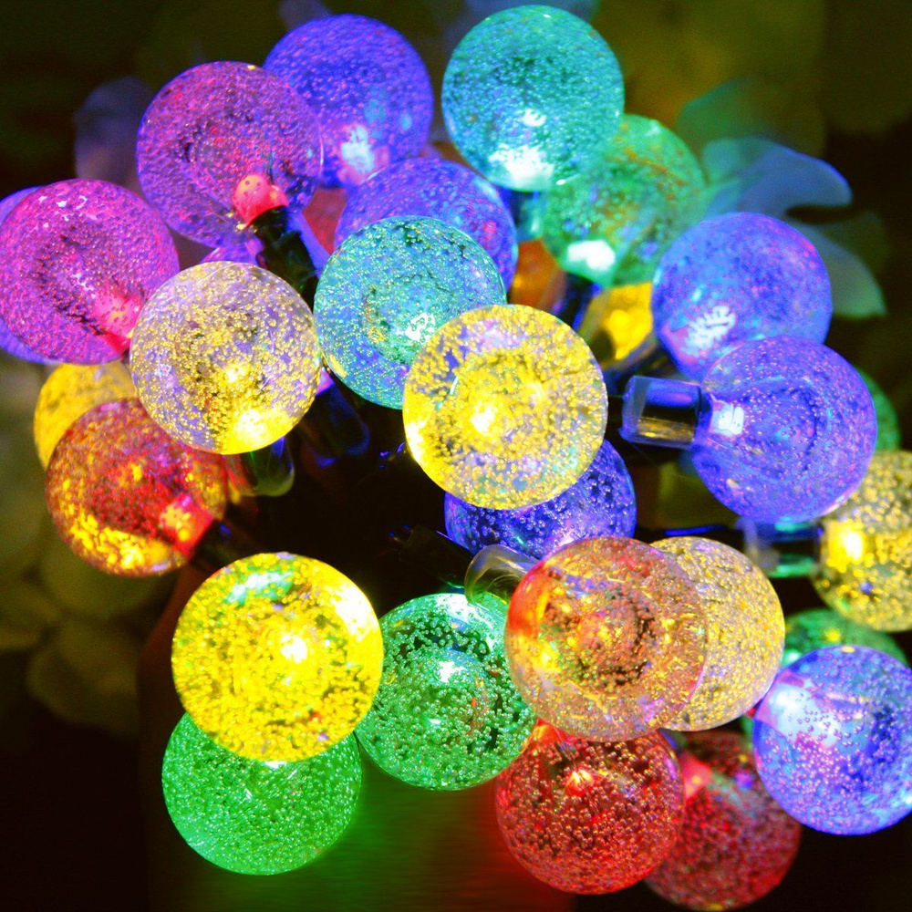 Гирлянда светодиодная шарики 5 м, 20 ламп (разноцветный) #1