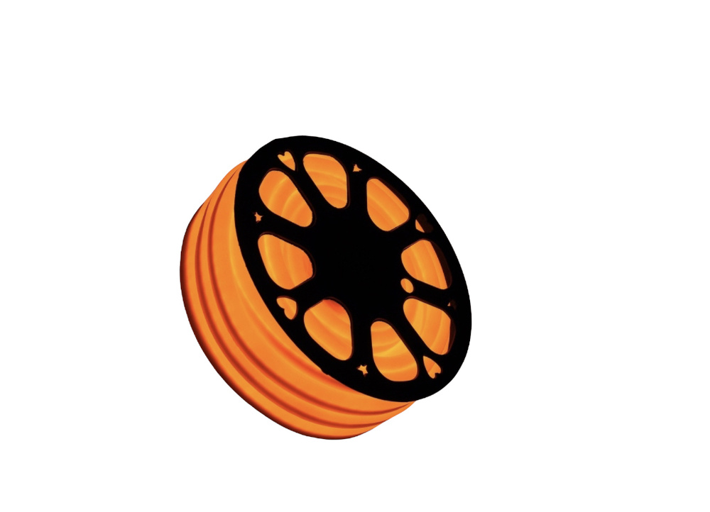 Светодиодная лента "Гибкий неон" универсальная, 10 метров (оранжевый)  #1