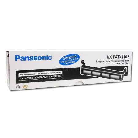 Лазерный картридж Panasonic KX-FAT411A7 Black черный, для принтера МФУ принт туба тонер toner лазерный, #1