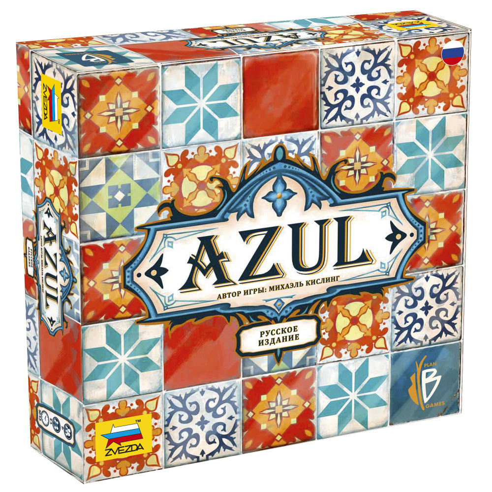 Настольная игра ZVEZDA "Azul" (Азул) для детей от 8 лет и взрослых, логическая стратегия для всей семьи #1