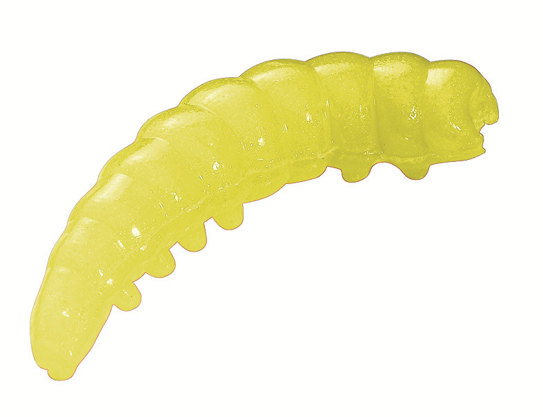 Форелевая приманка опарыш крупный Berkley POWER HONEY WORM 2.5CM HOT YELLOW  #1