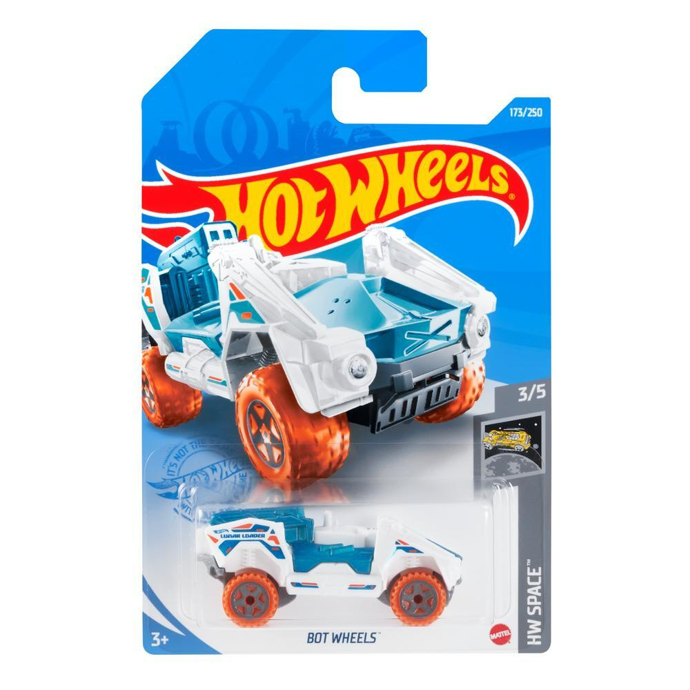 GTC02 Машинка металлическая игрушка Hot Wheels коллекционная модель BOT WHEELS белый/синий  #1