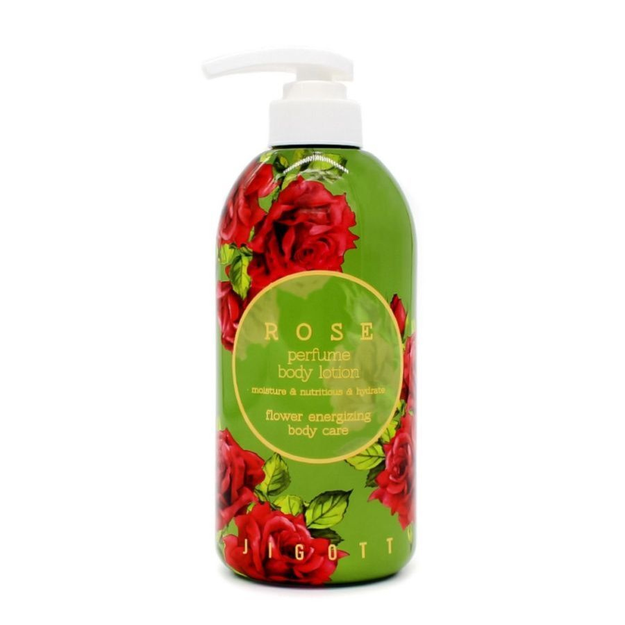 Jigott, Парфюмированный лосьон с экстрактом розы Rose Perfume Body Lotion, 500 мл  #1