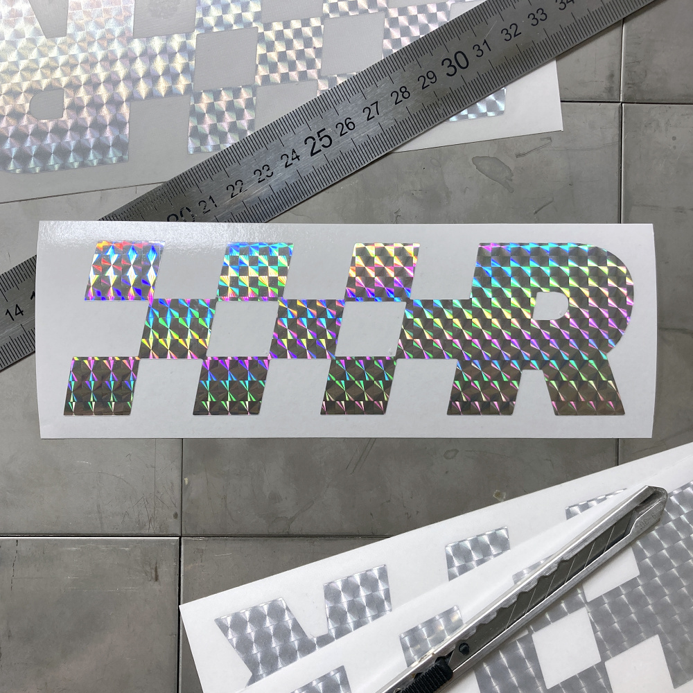 Голографическая наклейка на стекло Race Rocket logo, JDM 18x5,5см ...