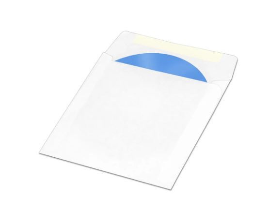 Конверт бумажный для CD/DVD дисков D2 Tech CDC-1-25, без окна, бумага 80г/м, размер 125х125 мм, клей #1