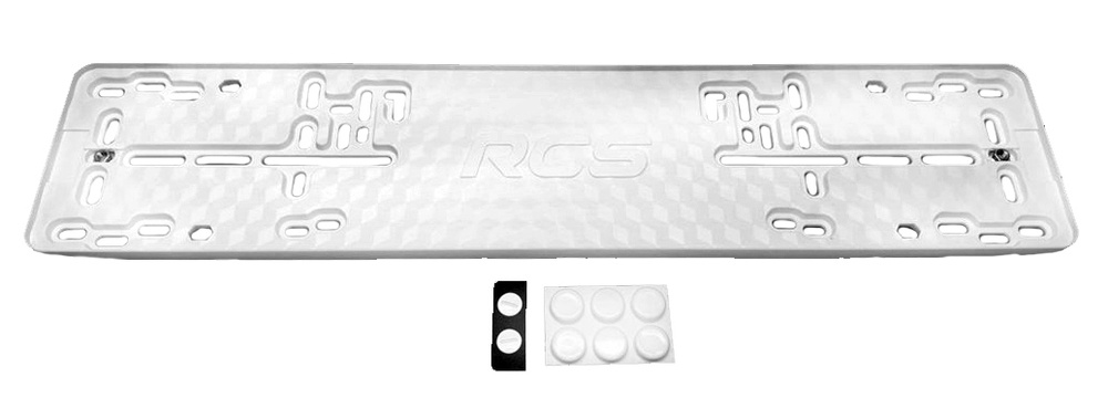 Рамка знака номерного RCS Light белая 1 штука #1