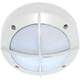 Ecola Уличный светильник GX53 LED B4143S накладной IP65 матовый Круг с решеткой алюминий 145x145x65_белый #1