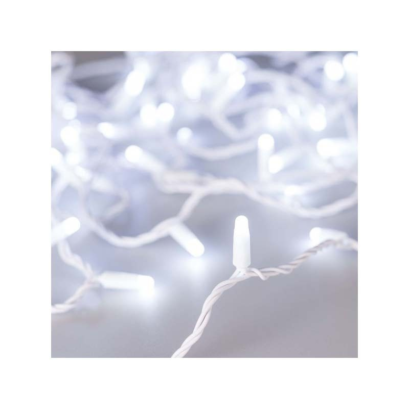 Светодиодная гирлянда ARD-STRING-CLASSIC-10000-WHITE-100LED-MILK-FLASH White (230V, 7W) (Ardecoled, IP65) #1