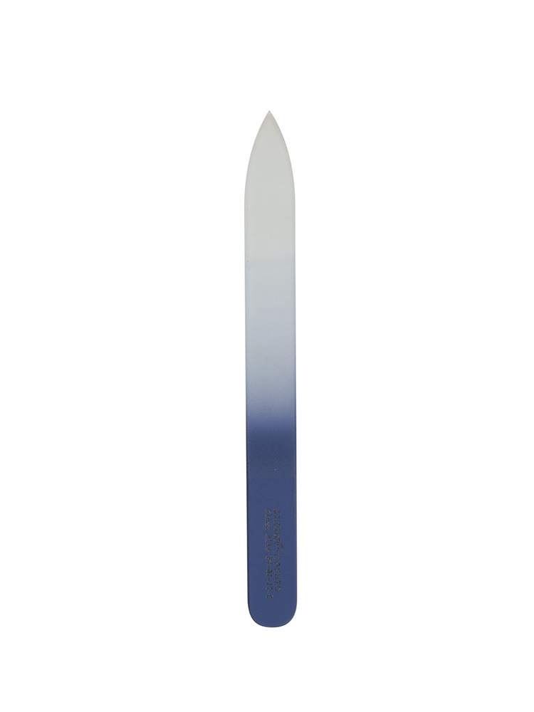 Zinger Пилочка для ногтей стеклянная (FG-02-12-С) 2-сторонняя (120 мм) фиолетового цвета, пилка маникюрная #1
