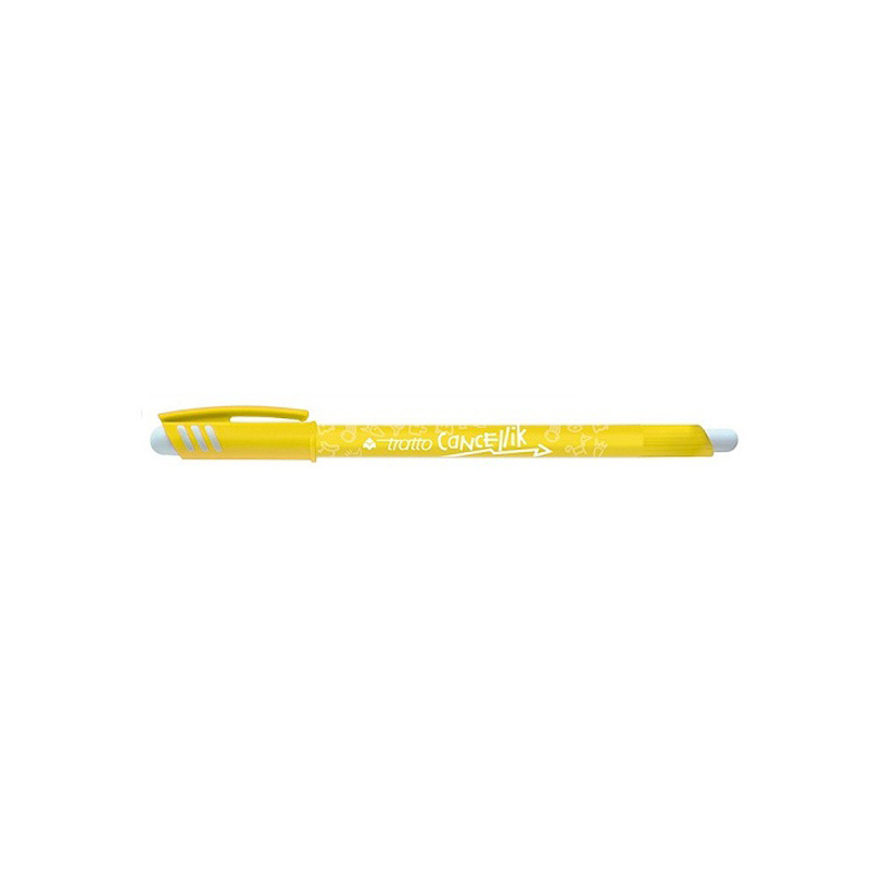 Ручка шариковая Tratto Cancellik, с ластиком Желтый #1