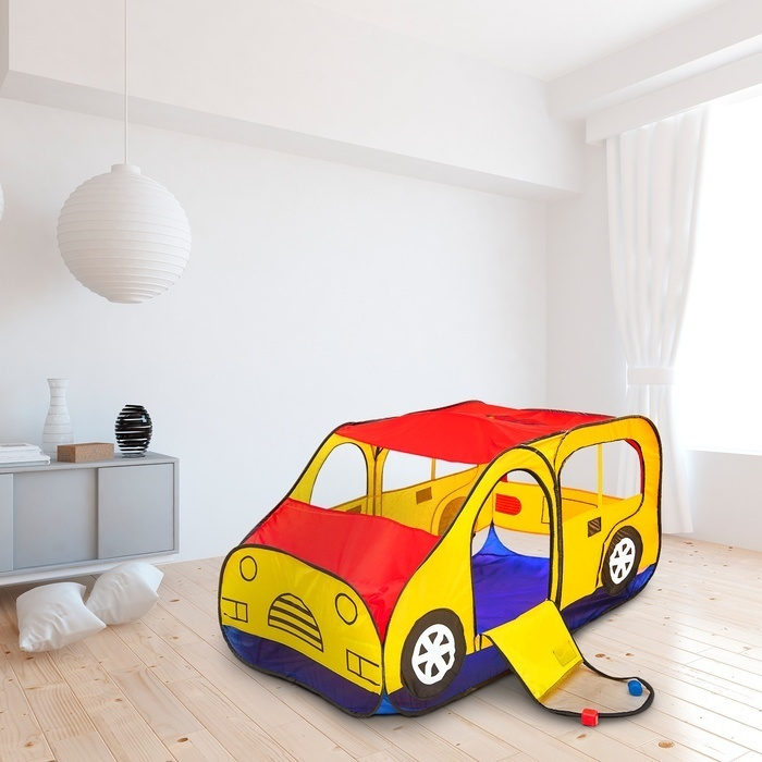 Детская игровая палатка КНР "Авто", красно-желтая (425798) #1